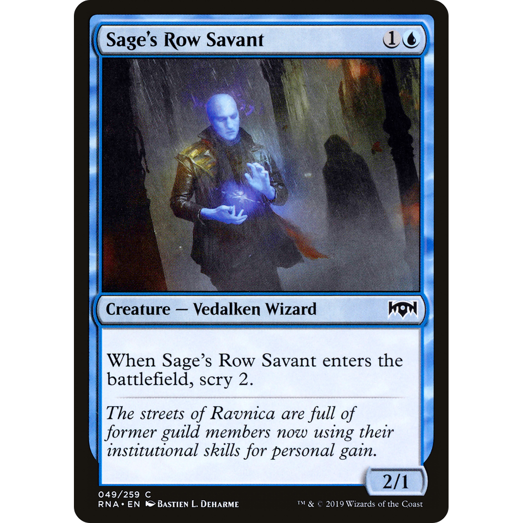Sage's Row Savant (RNA-049) - Ravnica Allegiance Foil