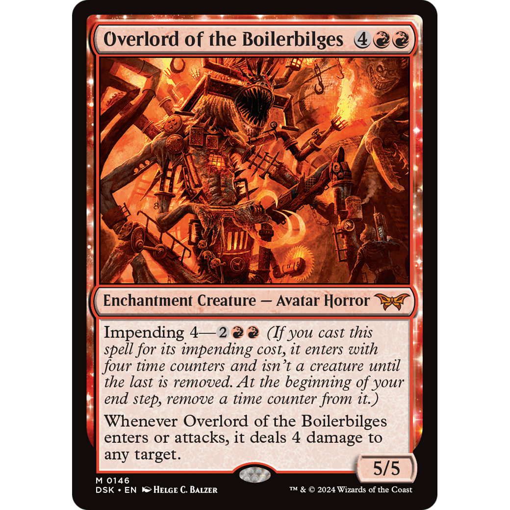 Overlord of the Boilerbilges (DSK-146) - Duskmourn: House of Horror: (enchantment) Foil