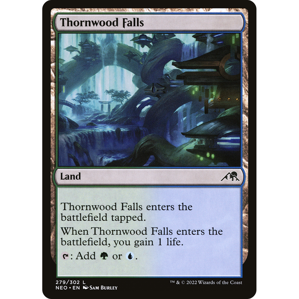 Thornwood Falls (NEO-279) - Kamigawa: Neon Dynasty Foil