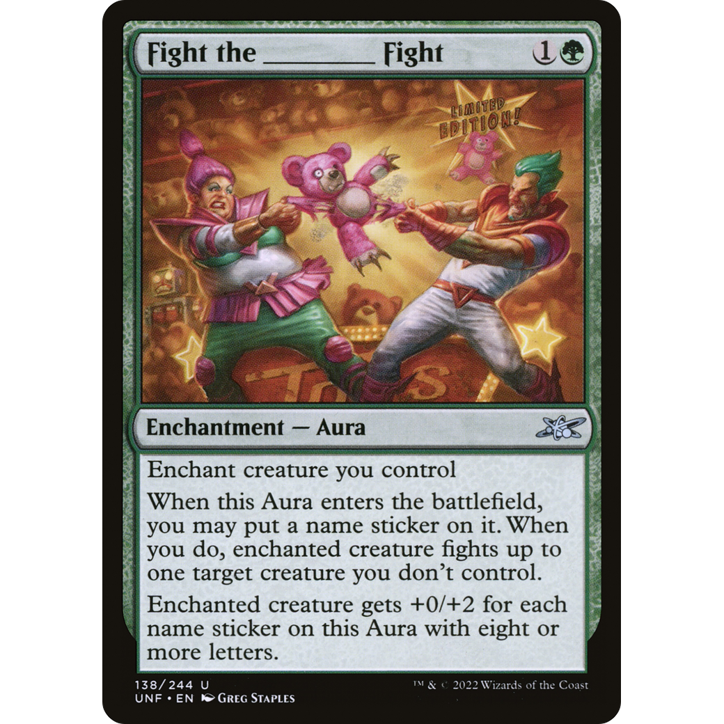 Fight the _______ Fight (UNF-138) - Unfinity Foil