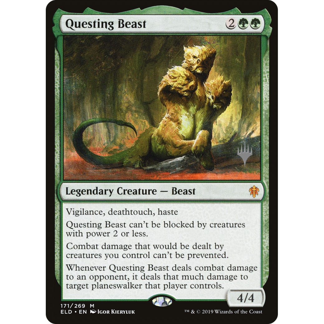 Questing Beast (PPELD-171) - Throne of Eldraine Promos Foil