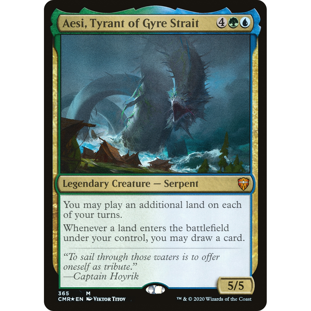 Aesi, Tyrant of Gyre Strait (CMR-365) - Commander Legends Foil