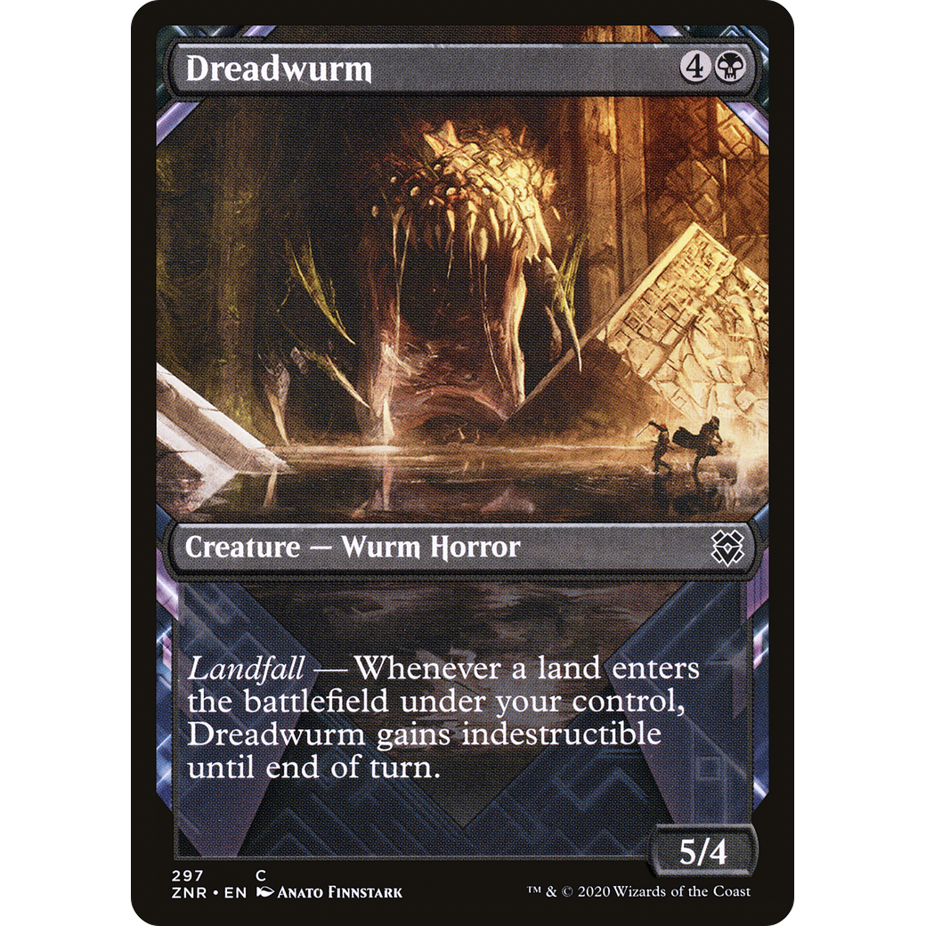 Dreadwurm (Showcase) (ZNR-297) - Zendikar Rising: (Showcase) Foil