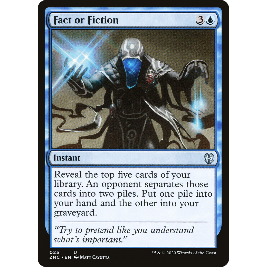 Fact or Fiction (ZNC-025) - Zendikar Rising Commander