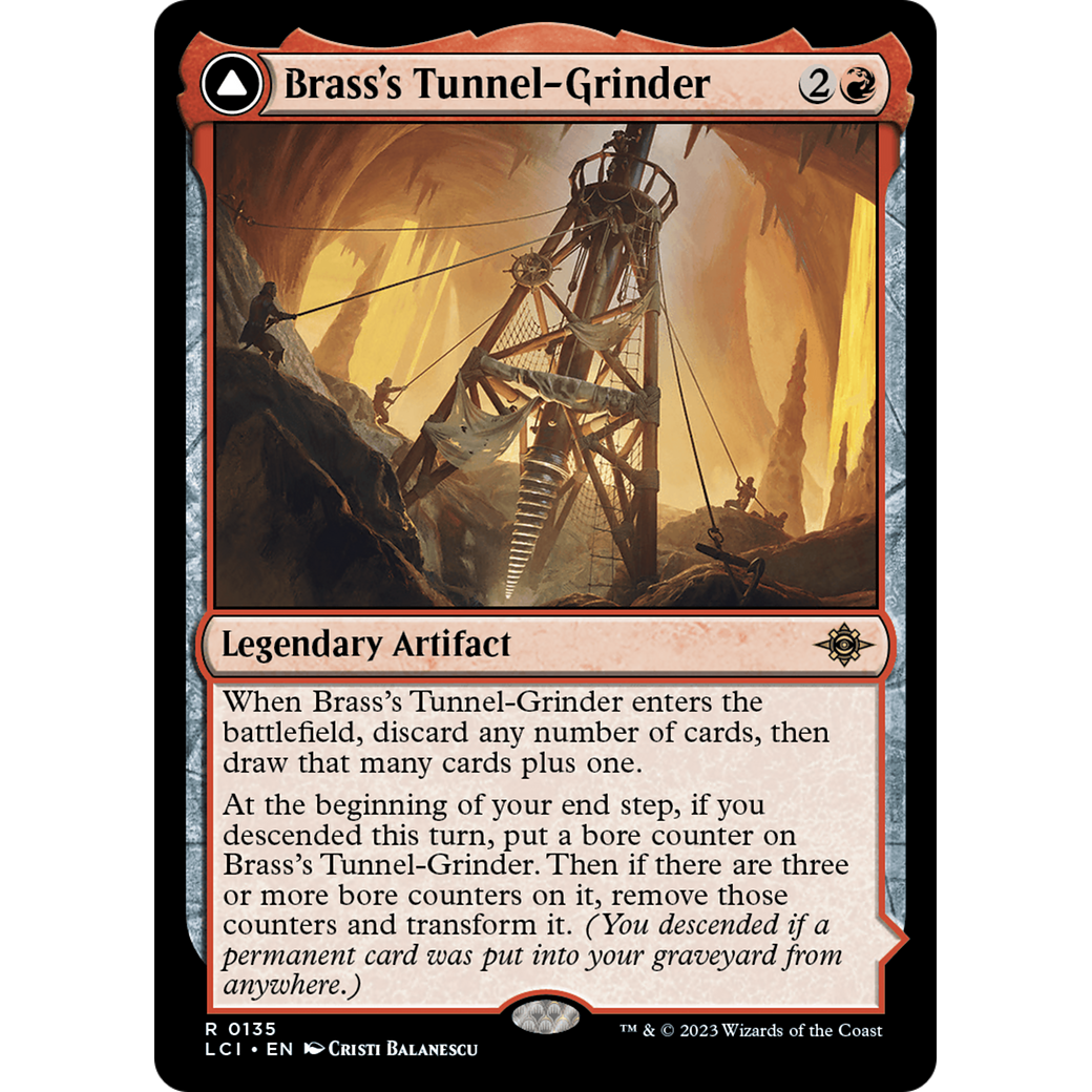 Brass's Tunnel-Grinder // Tecutlan, the Searing Rift (LCI-135) - The Lost Caverns of Ixalan Foil