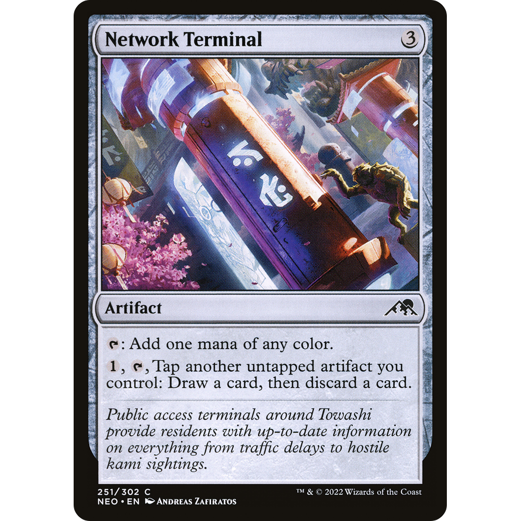 Network Terminal (NEO-251) - Kamigawa: Neon Dynasty