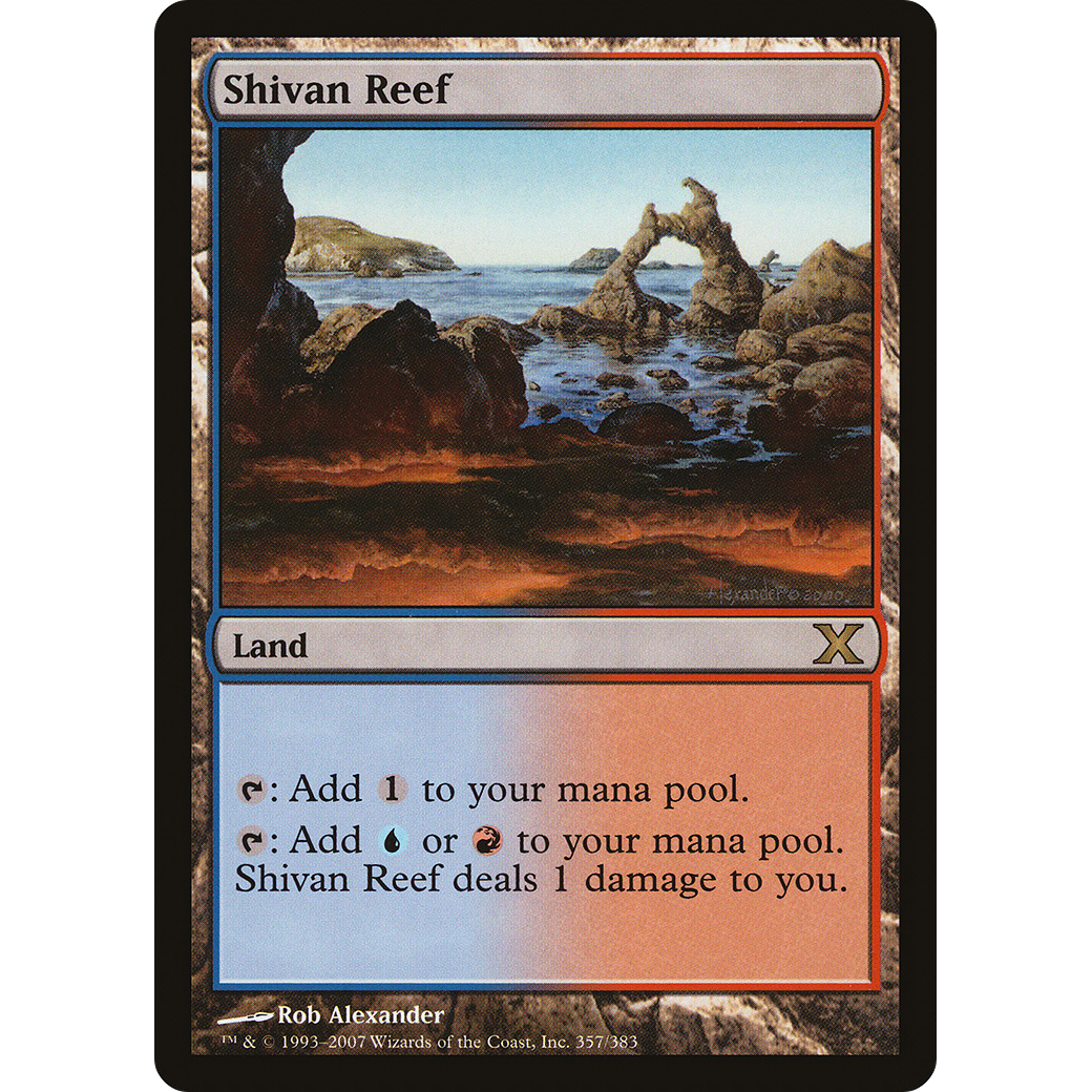 Shivan Reef (10E-357) - Tenth Edition Foil