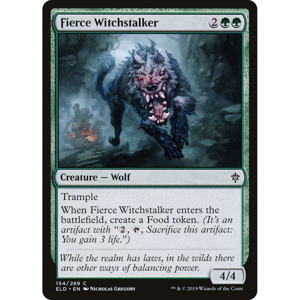 Fierce Witchstalker (ELD-154) - Throne of Eldraine Foil