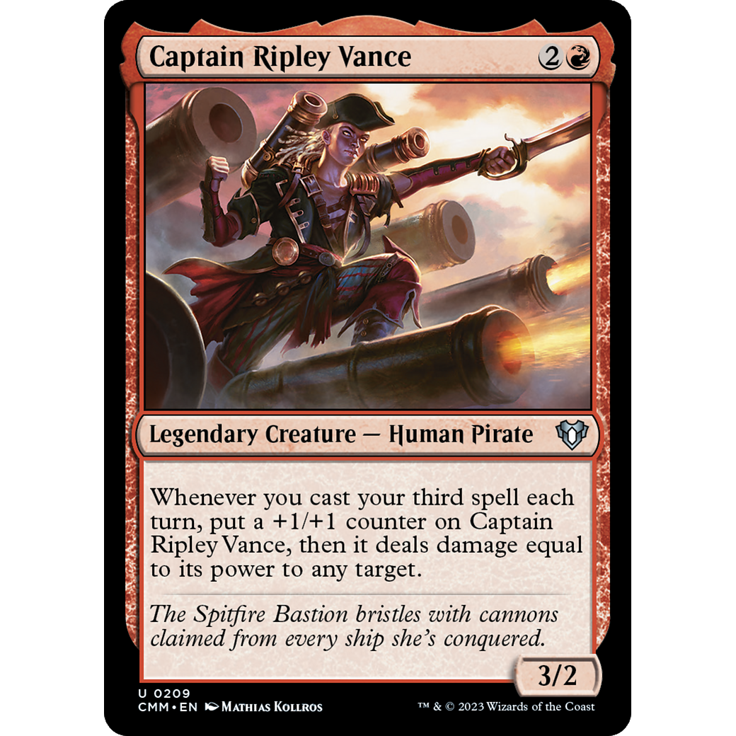 Captain Ripley Vance (CMM-209) - Commander Masters Foil