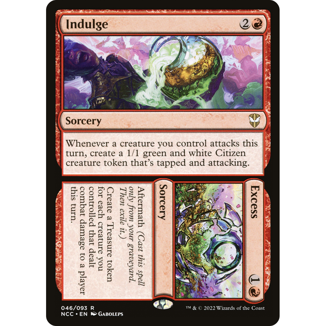 Indulge // Excess (NCC-046) - New Capenna Commander