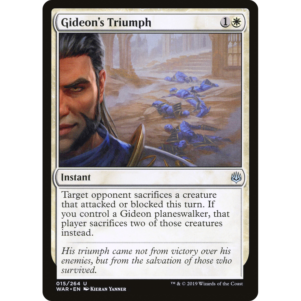 Gideon's Triumph (WAR-015) - War of the Spark Foil