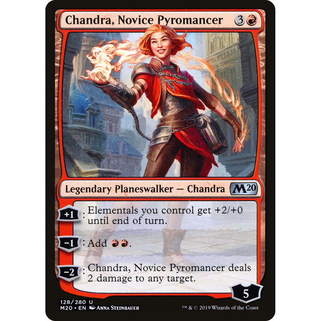 Chandra, Novice Pyromancer (M20-128) - Core Set 2020 Foil