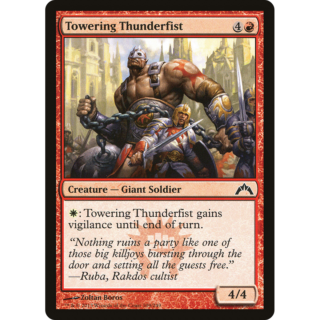 Towering Thunderfist (GTC-109) - Gatecrash Foil