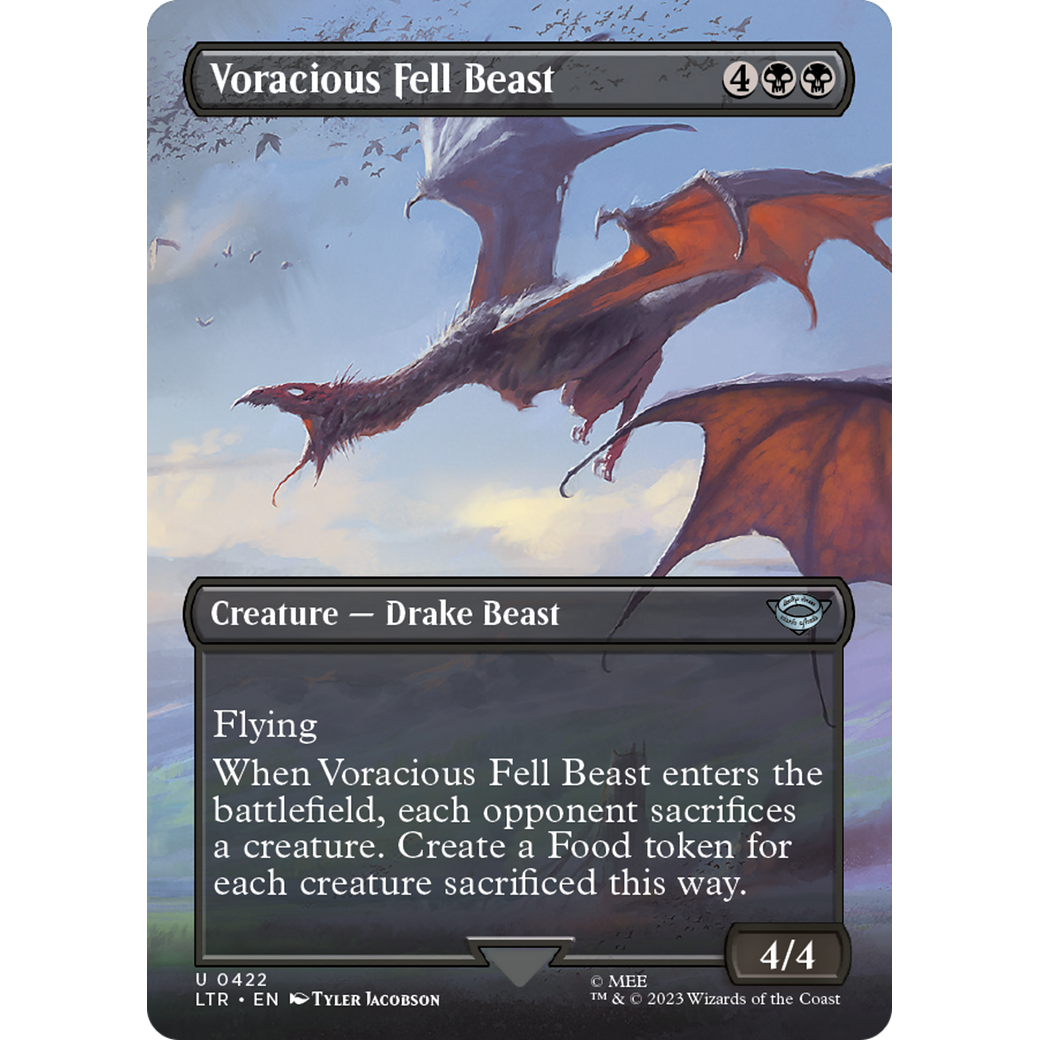 Voracious Fell Beast (LTR-422) - The Lord of the Rings: Tales of Middle-earth (Borderless) Foil
