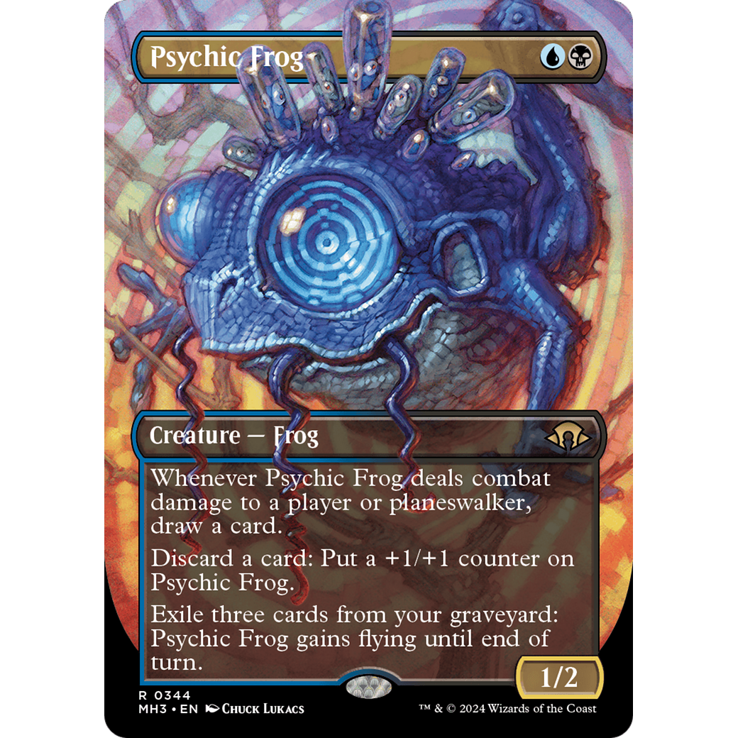 Psychic Frog (MH3-344) - Modern Horizons 3 (Borderless) Foil
