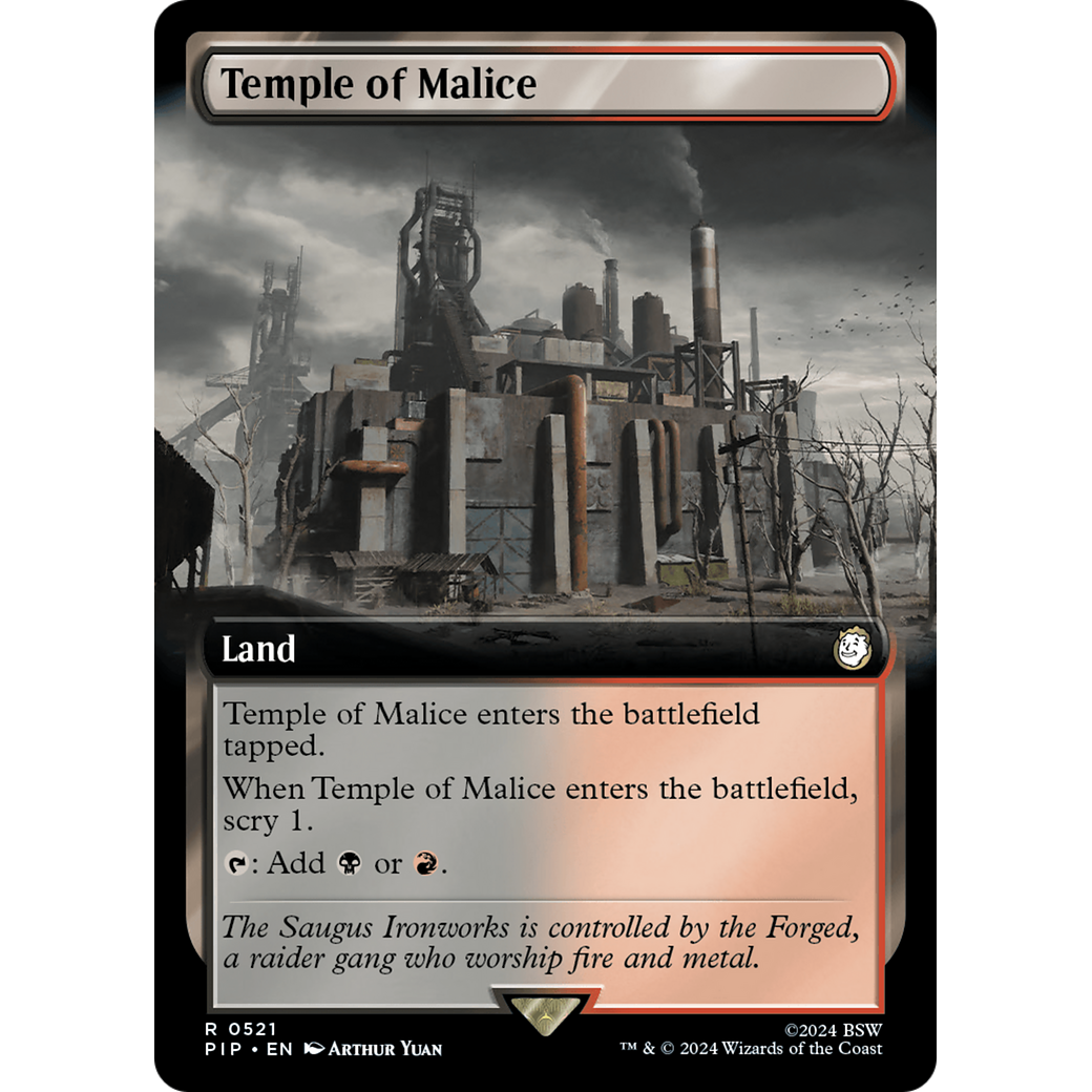 Temple of Malice (PIP-521) - Fallout: (Extended Art) Foil