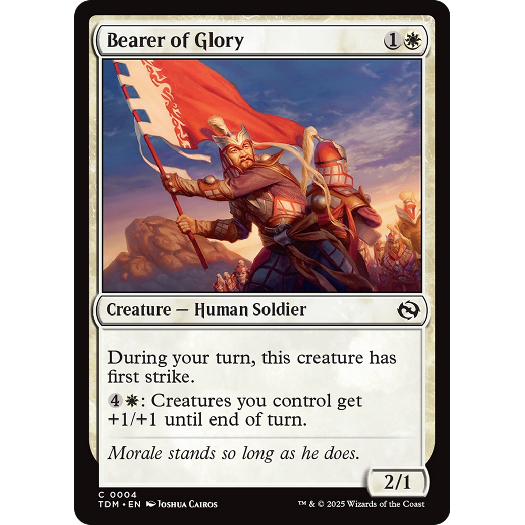 Bearer of Glory (TDM-004) - Tarkir: Dragonstorm Foil
