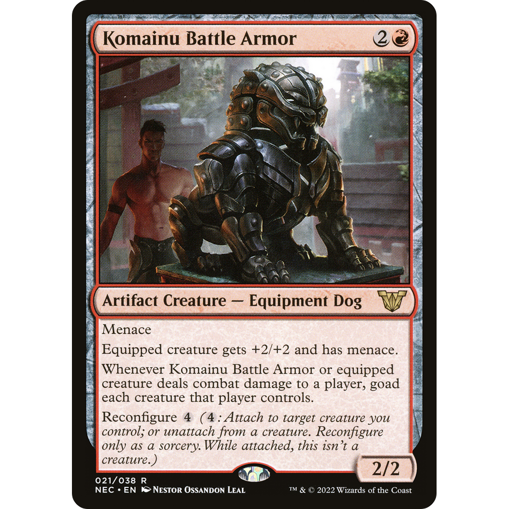 Komainu Battle Armor (NEC-021) - Neon Dynasty Commander