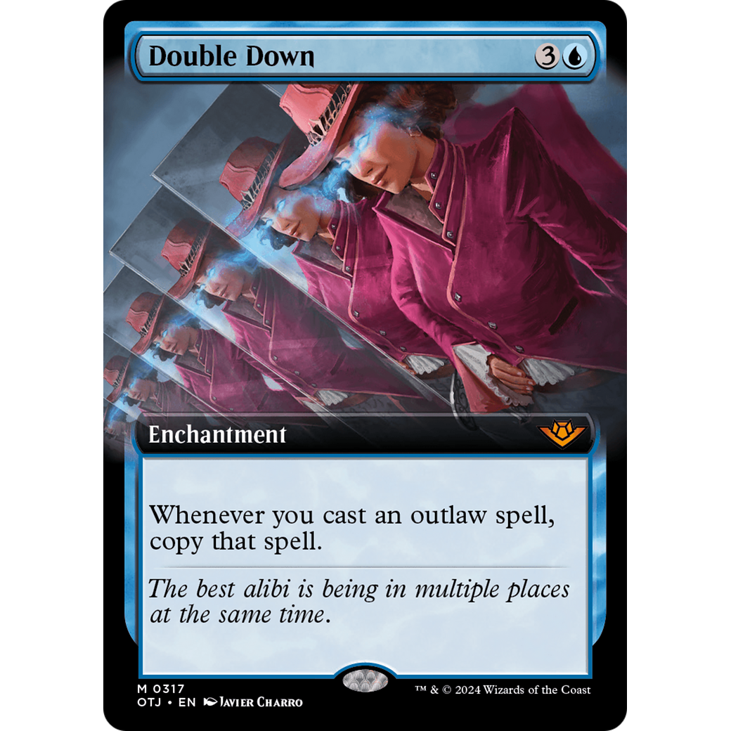 Double Down (OTJ-317) - Outlaws of Thunder Junction: (Extended Art) Foil