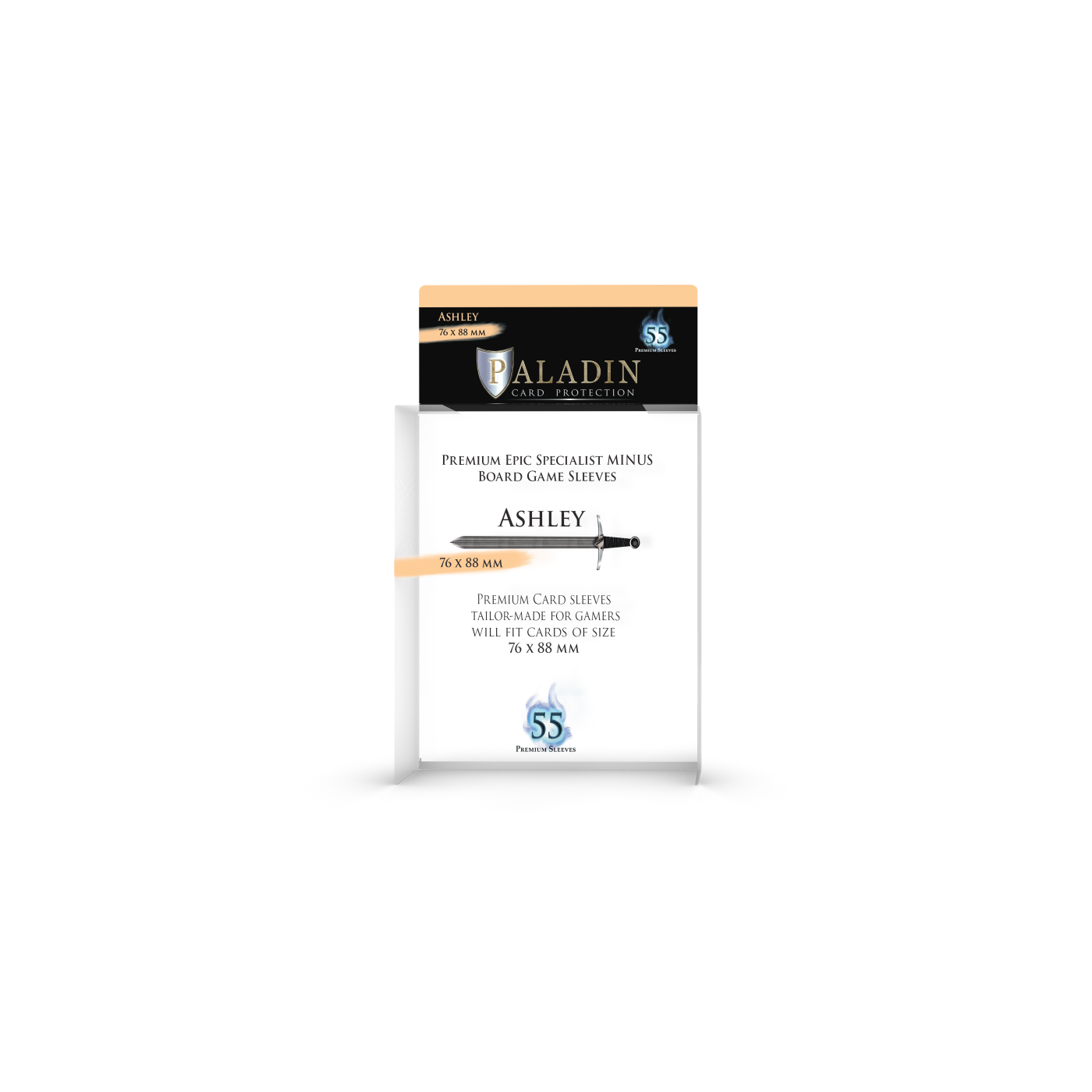 Paladin Card Protectors - Clear Gloss Regular Size: Ashley – 76x88mm