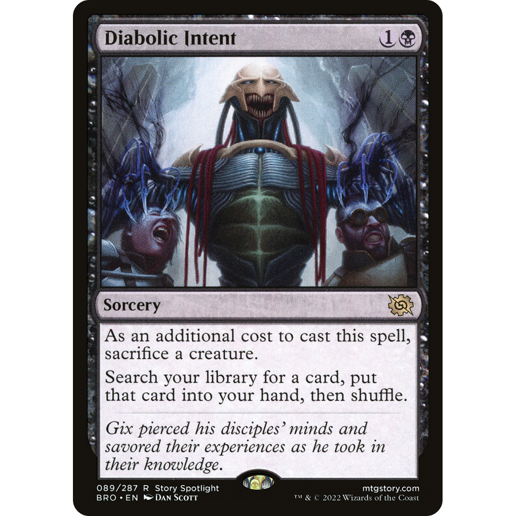 Diabolic Intent (BRO-089) - The Brothers' War Foil