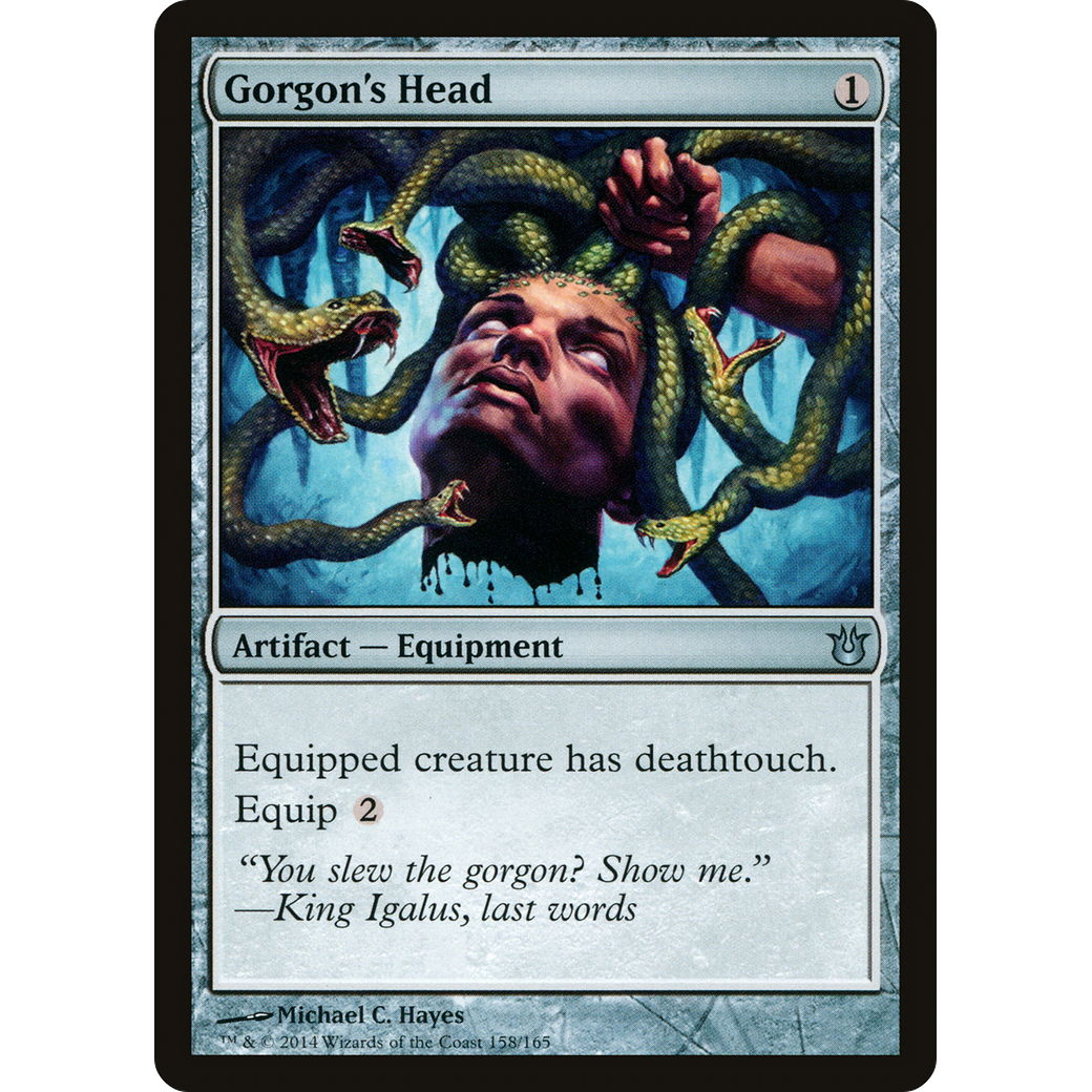 Gorgon's Head (BNG-158) - Born of the Gods Foil