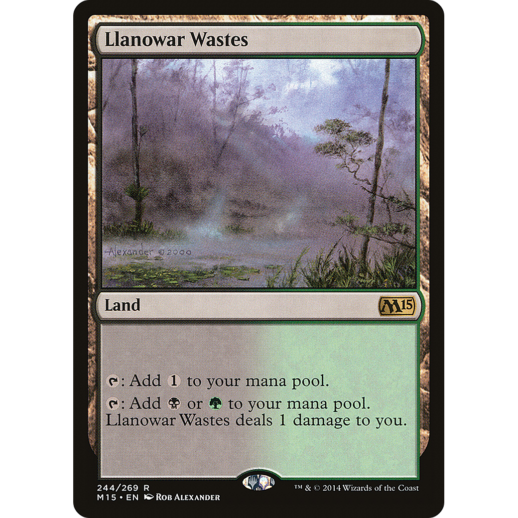 Llanowar Wastes (M15-244) - Magic 2015 Foil