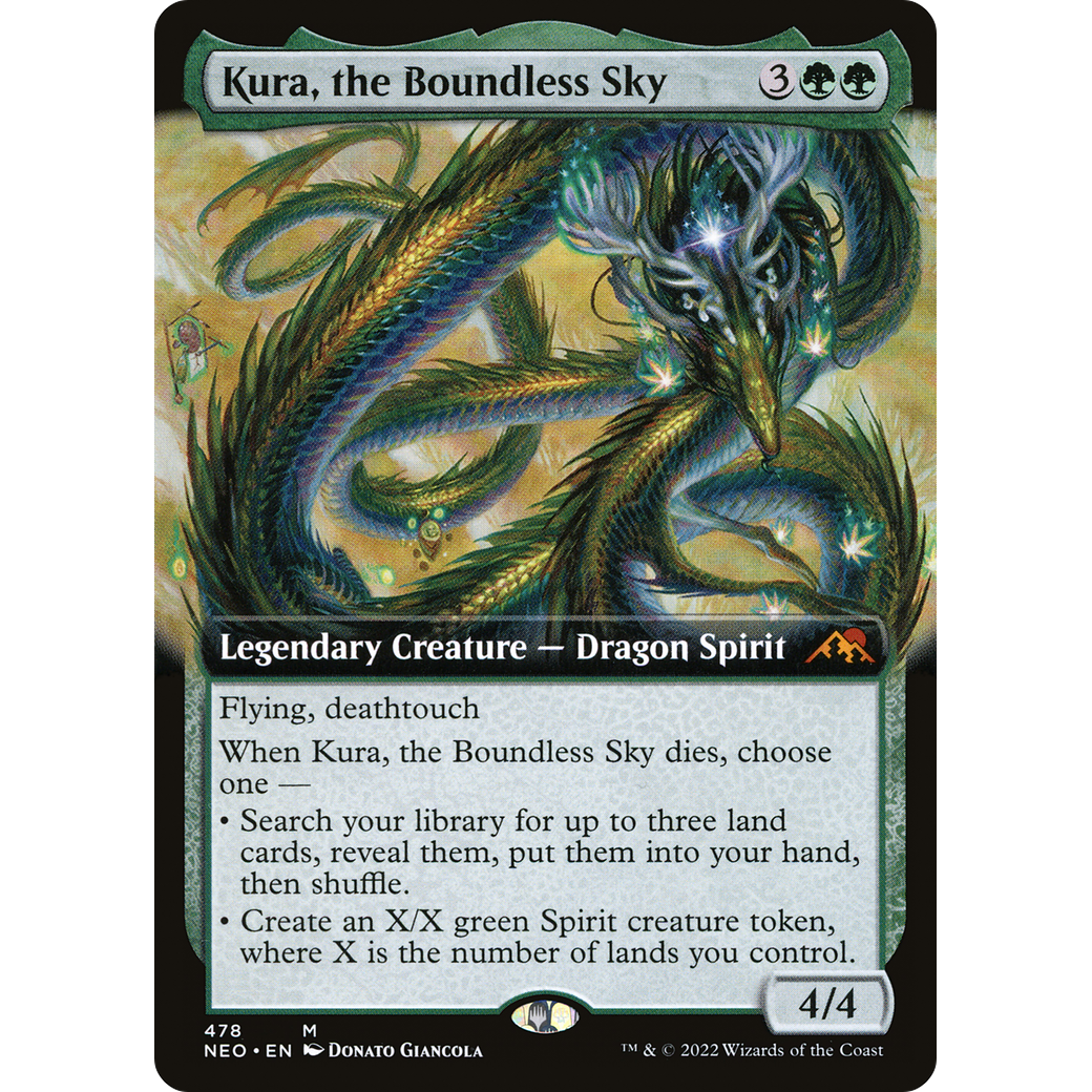 Kura, the Boundless Sky (NEO-478) - Kamigawa: Neon Dynasty: (Extended Art)