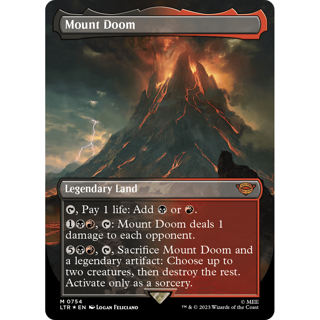 Mount Doom (LTR-754) - The Lord of the Rings: Tales of Middle-earth (Borderless) Foil