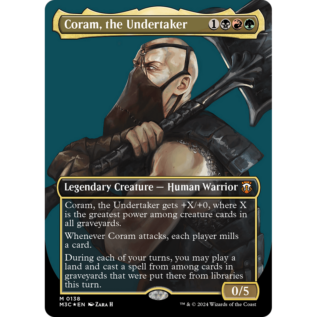 Coram, the Undertaker (M3C-138) - Modern Horizons 3 Commander (Borderless) Foil