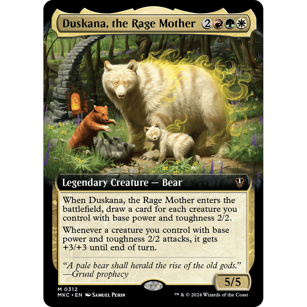 Duskana, the Rage Mother (MKC-312) - Murders at Karlov Manor Commander: (Extended Art)