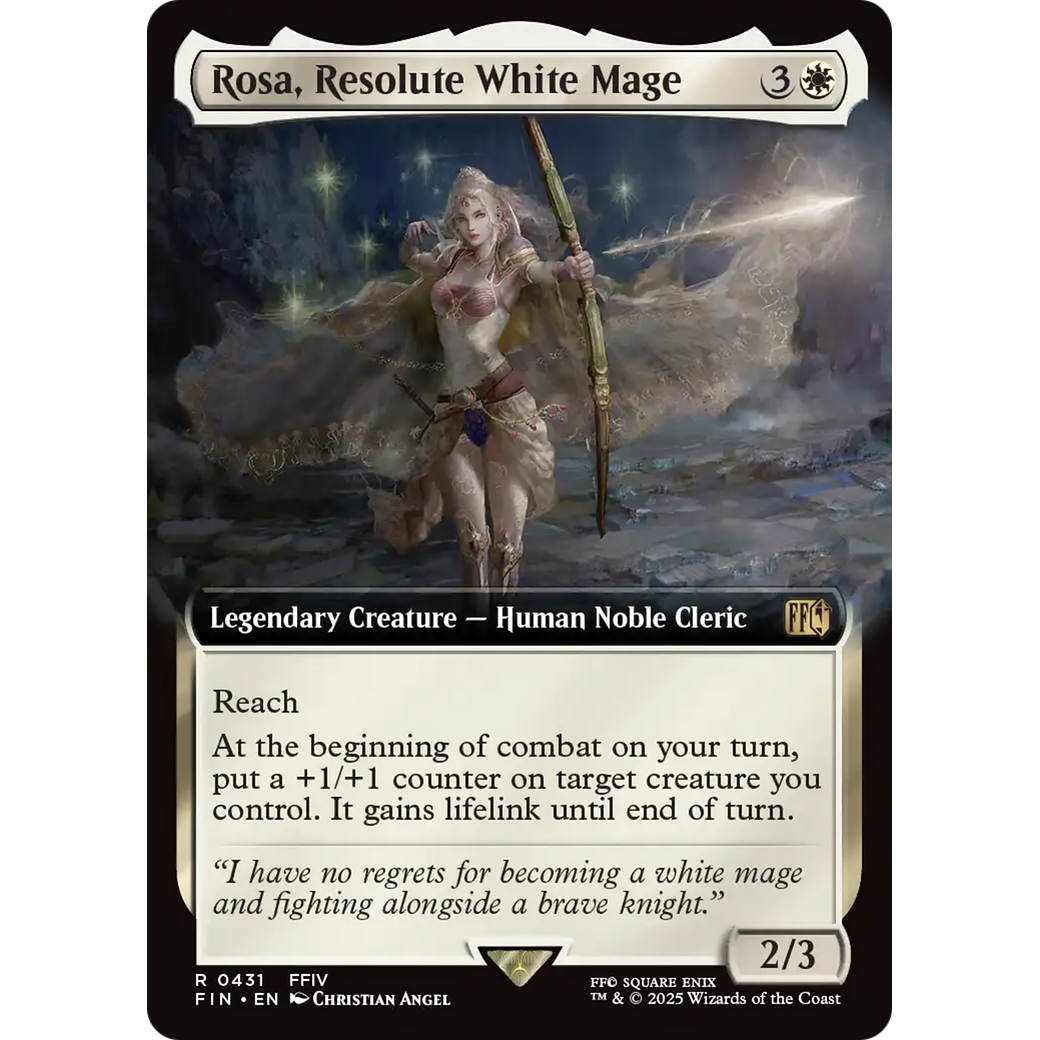 Rosa, Resolute White Mage (FIN-431) - FINAL FANTASY: (Extended Art) Foil