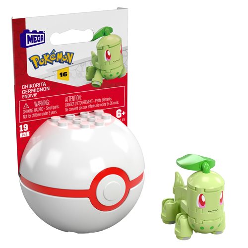 Pokemon: Series 16 Mega Construx Poke Ball - Chikorita