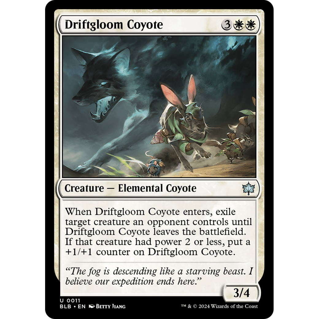 Driftgloom Coyote (BLB-011) - Bloomburrow Foil