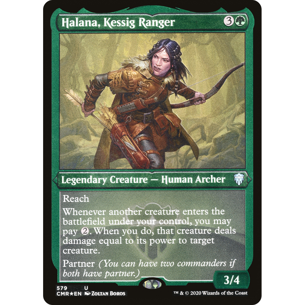Halana, Kessig Ranger (Foil Etched) (CMR-579) - Commander Legends Foil
