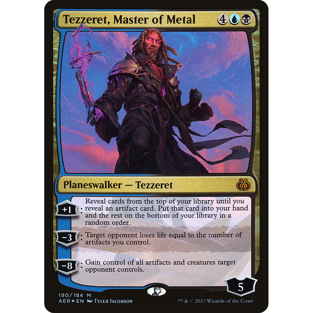 Tezzeret, Master of Metal (AER-190) - Aether Revolt Foil