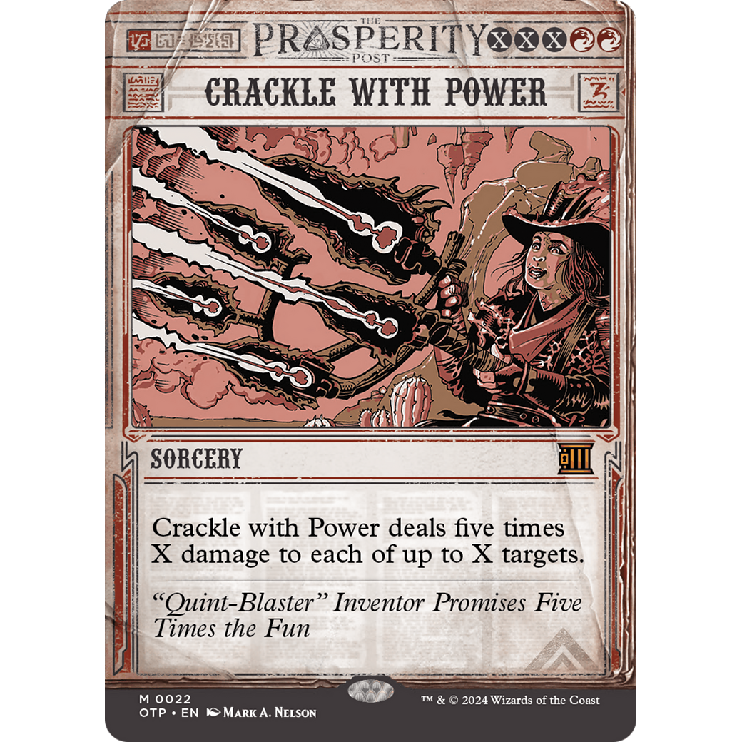 Crackle with Power (OTP-022) - Breaking News: (Showcase) (Borderless) Foil