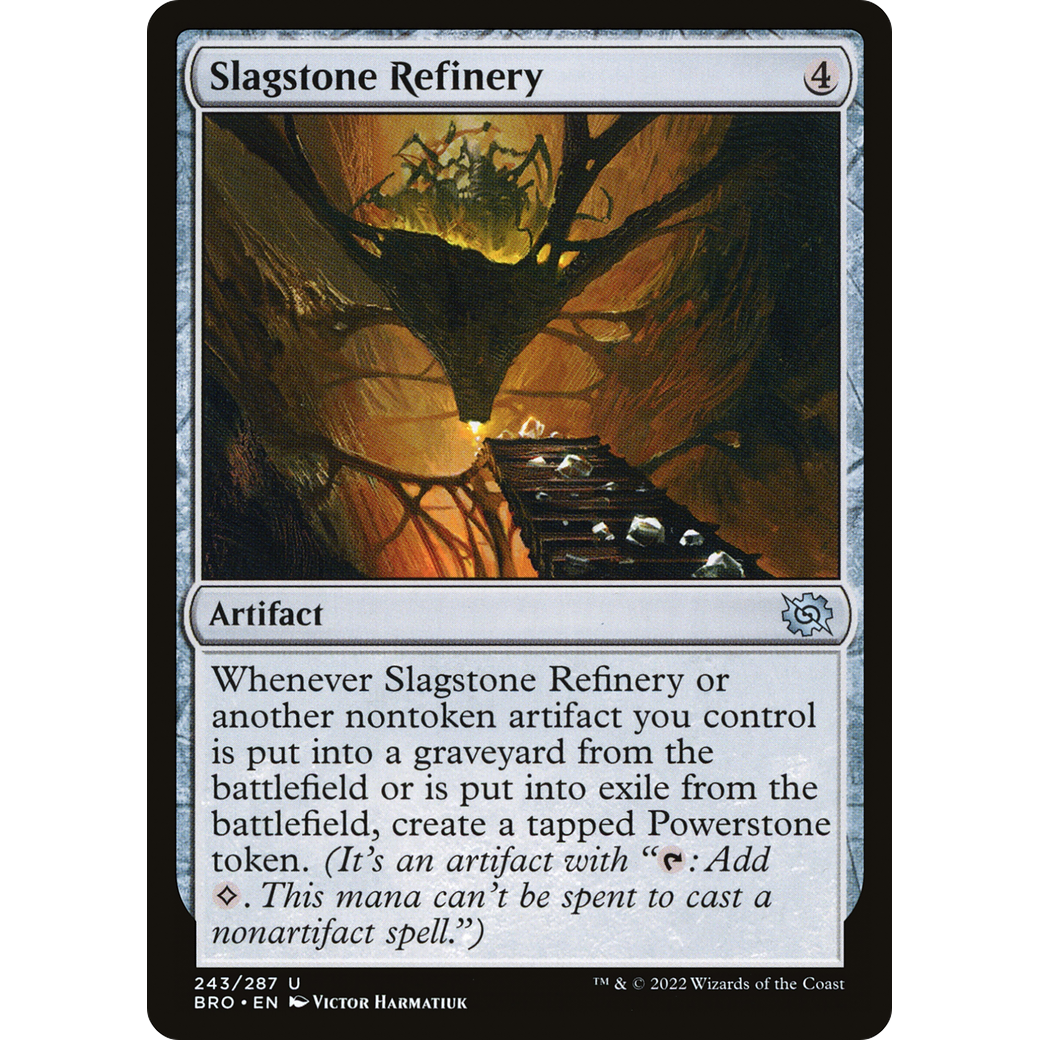 Slagstone Refinery (BRO-243) - The Brothers' War Foil