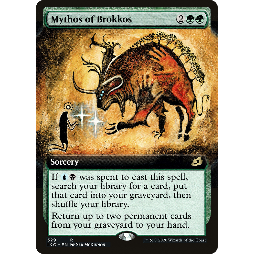 Mythos of Brokkos (Extended Art) (IKO-329) - Ikoria: Lair of Behemoths: (Extended Art) Foil