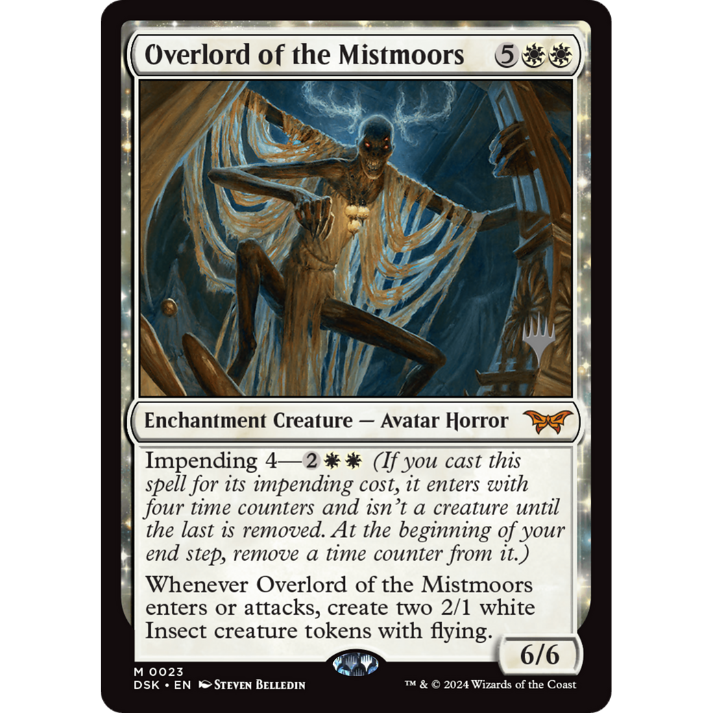 Overlord of the Mistmoors (PPDSK-23P) - Duskmourn: House of Horror Promos: (enchantment) Foil