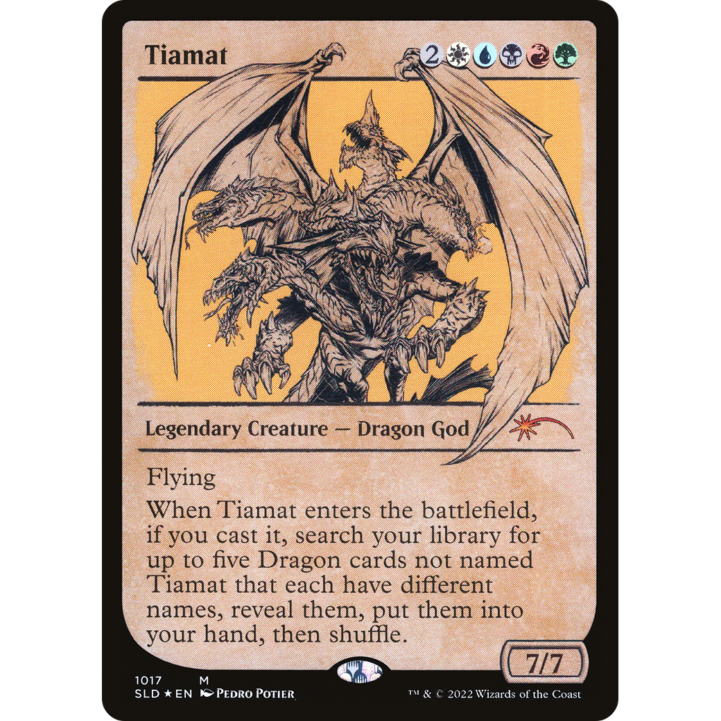 Tiamat (Showcase) (SLD-1017) - Secret Lair Drop: (Showcase) Foil