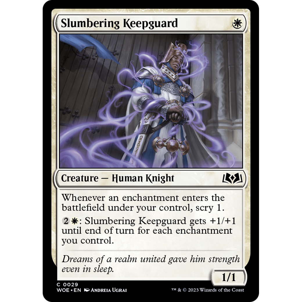Slumbering Keepguard (WOE-029) - Wilds of Eldraine Foil