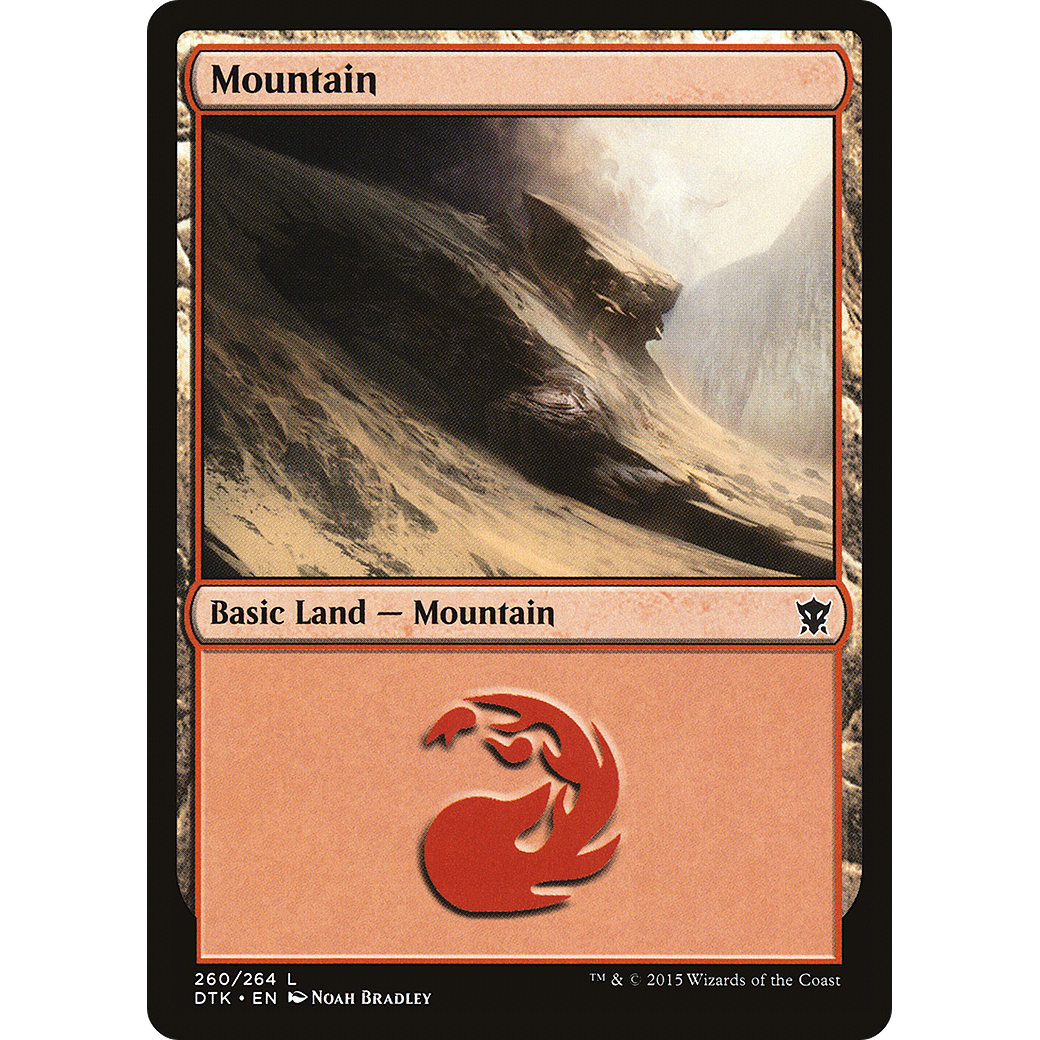 Mountain (260) (DTK-260) - Dragons of Tarkir Foil