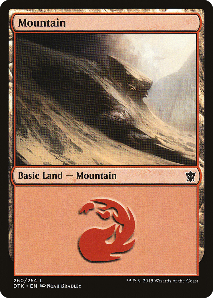 Mountain (260) (DTK-260) - Dragons of Tarkir Foil