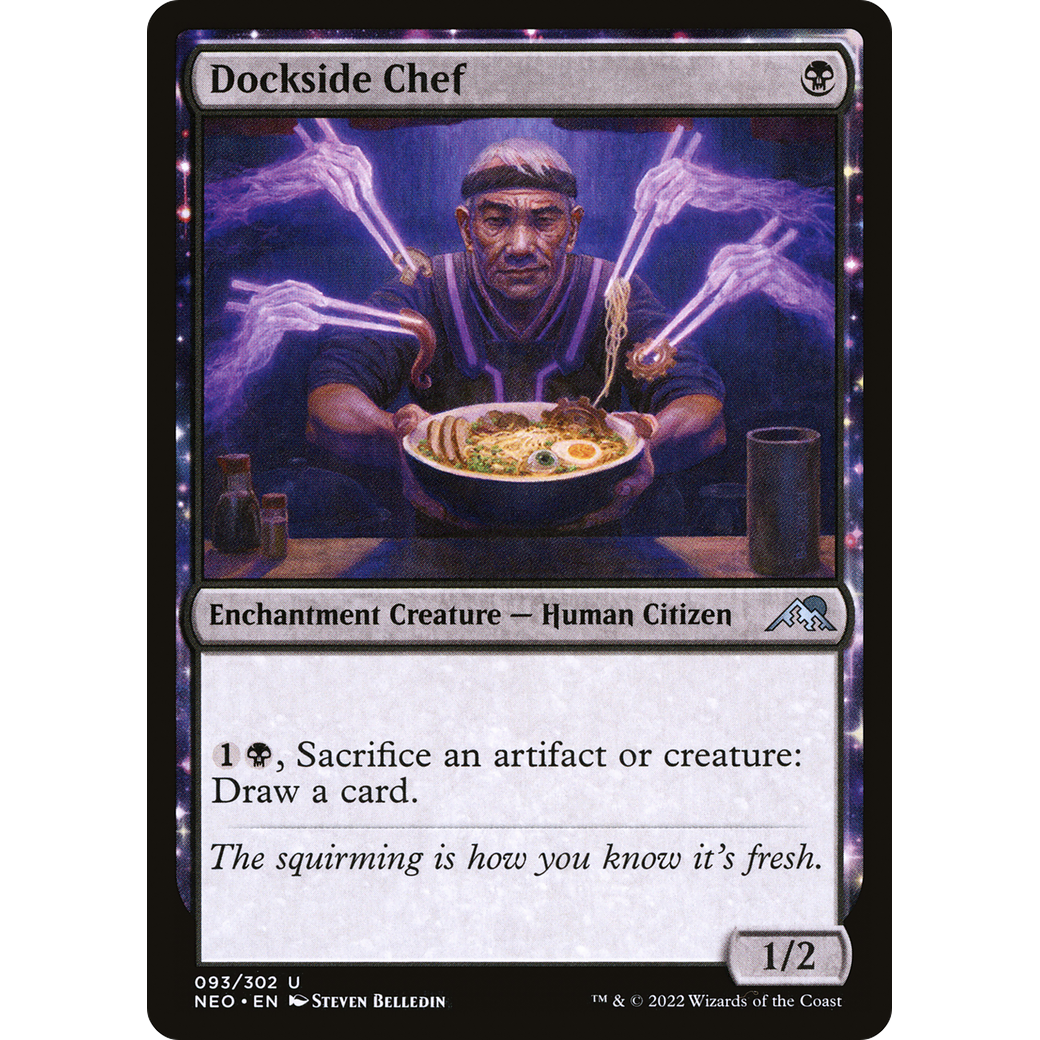 Dockside Chef (NEO-093) - Kamigawa: Neon Dynasty: (enchantment) Foil