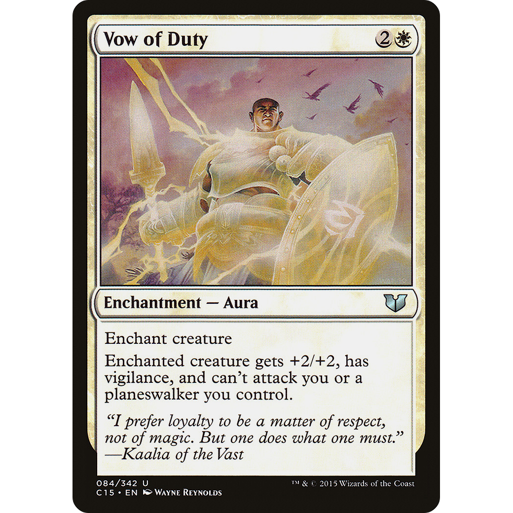 Vow of Duty (C15-084) - Commander 2015