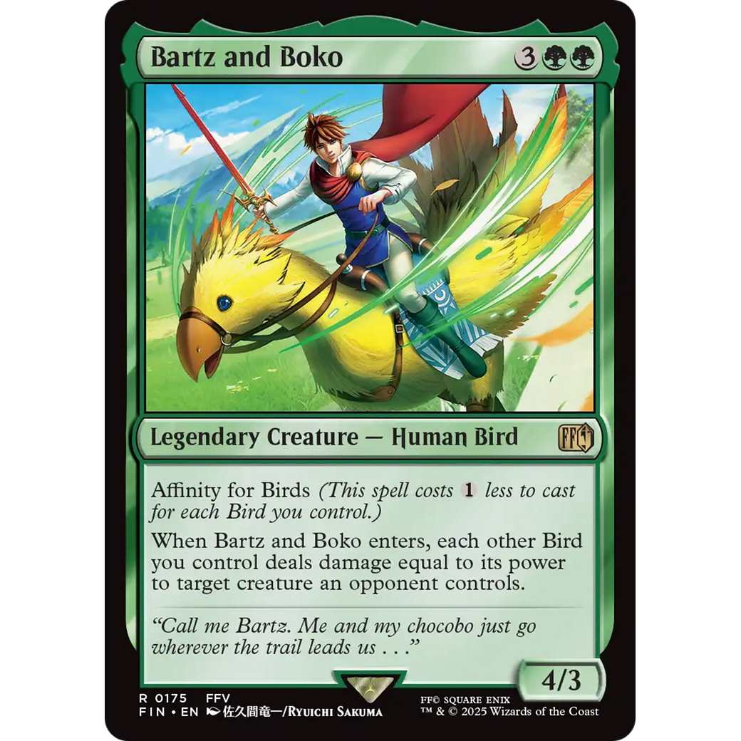 Bartz and Boko (FIN-175) - FINAL FANTASY Foil