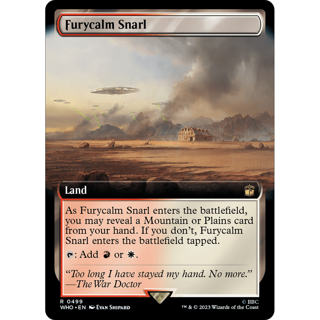 Furycalm Snarl (Extended Art) (WHO-499) - Doctor Who: (Extended Art) Foil