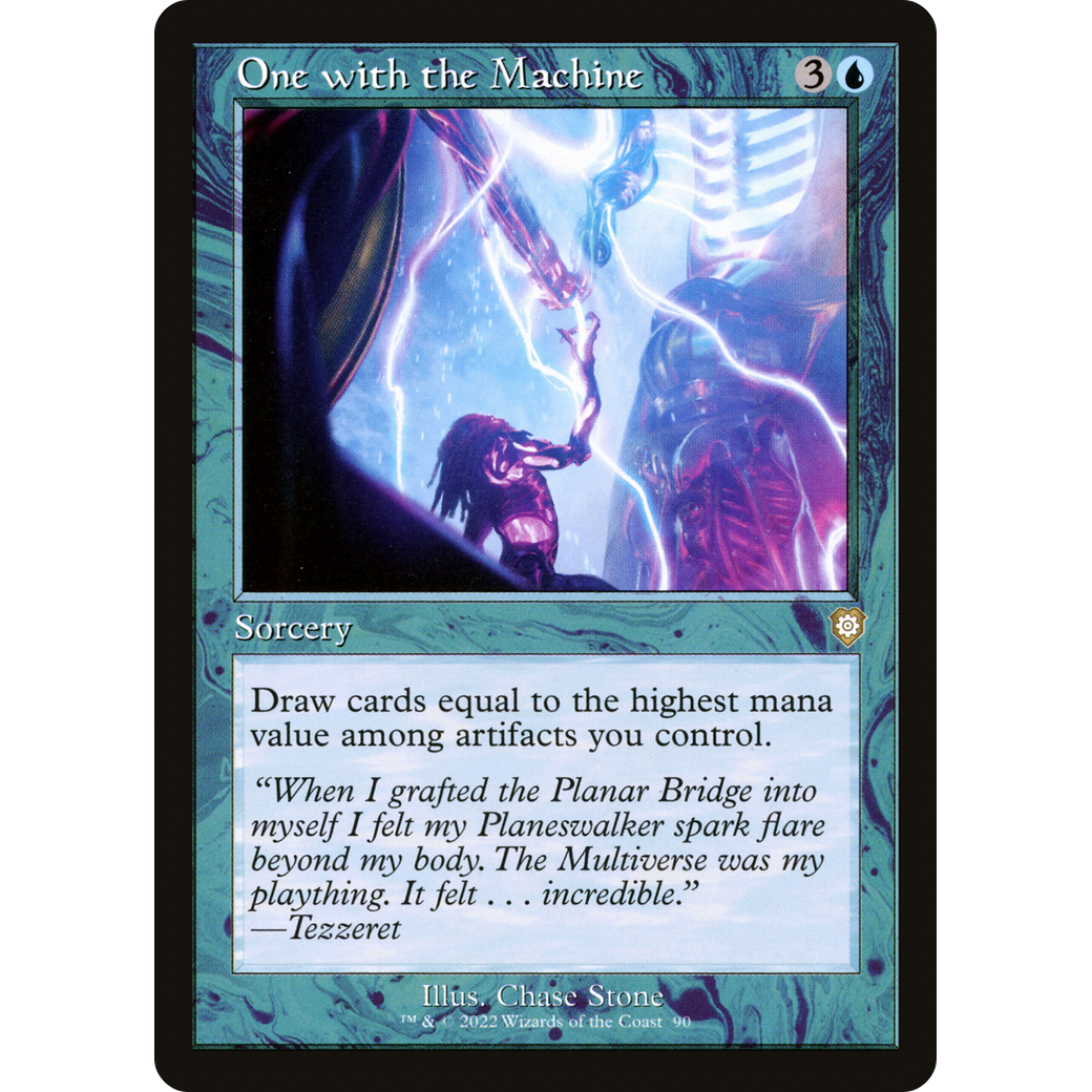 One with the Machine (Retro Frame) (BRC-090) - The Brothers' War Commander