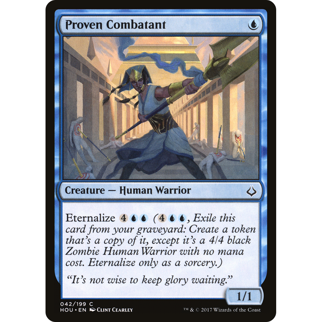 Proven Combatant (HOU-042) - Hour of Devastation Foil